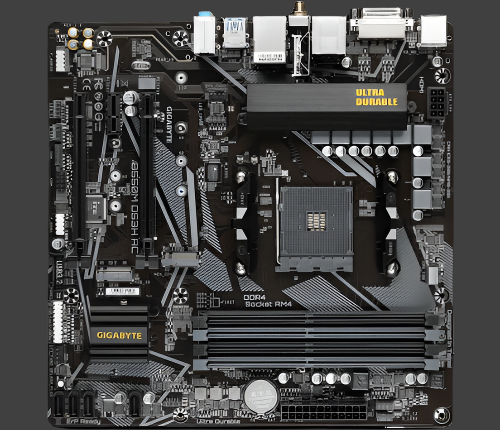 Gigabyte GA-B550M-DS3H-AC wifi AM4 mATX motherboard